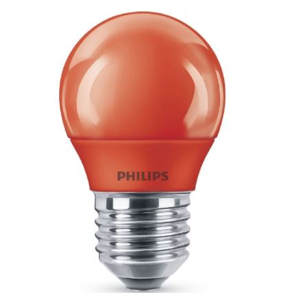 LED Lamp Philips E27/3,1W/230V rood