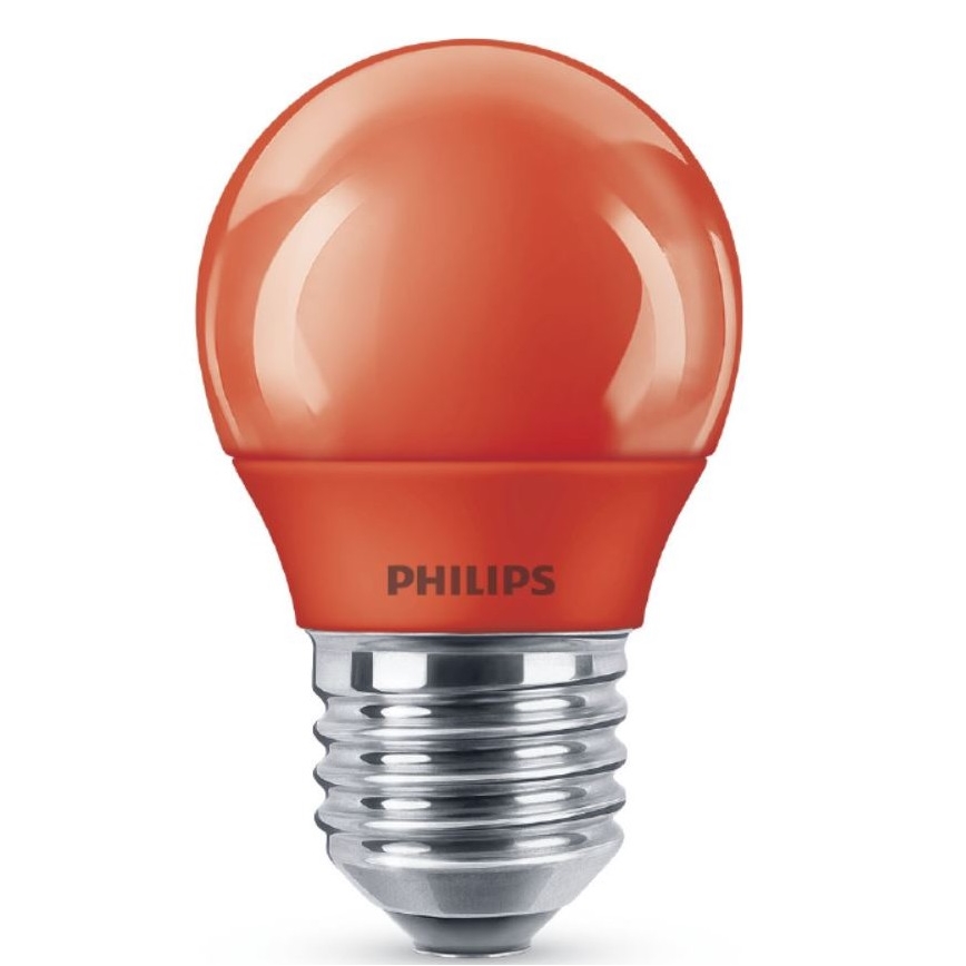 LED Lamp Philips E27/3,1W/230V rood