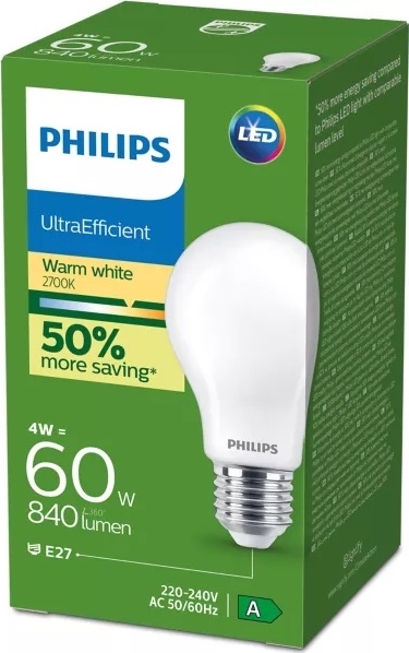 LED-lamp Philips E27/4W/230V 2700K