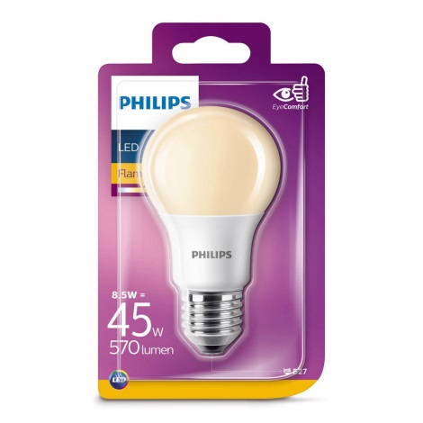 LED Lamp Philips E27/8,5W/230V 2000K