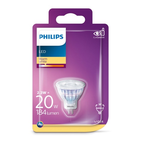 LED Lamp Philips GU4/2,3W/12V 2700K