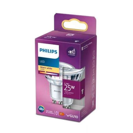 LED Lamp Philips PAR16 GU10/2,7W/230V 2700K