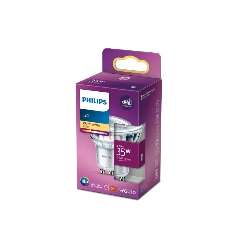 LED Lamp Philips PAR16 GU10/3,5W/230V 2700K