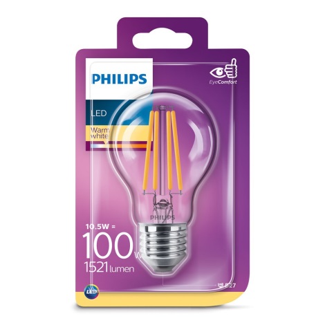 voorzetsel binnenkort Conflict LED Lamp Philips VINTAGE E27/10,5W/230V 2700K | Lampenmanie