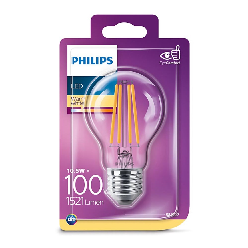 voorzetsel binnenkort Conflict LED Lamp Philips VINTAGE E27/10,5W/230V 2700K | Lampenmanie