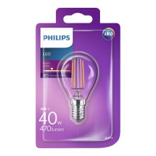 LED Lamp Philips VINTAGE P45 E14/4W/230V 2700K