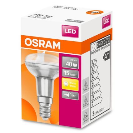 LED Lamp R50 E14/2,6W/230V 2700K - Osram