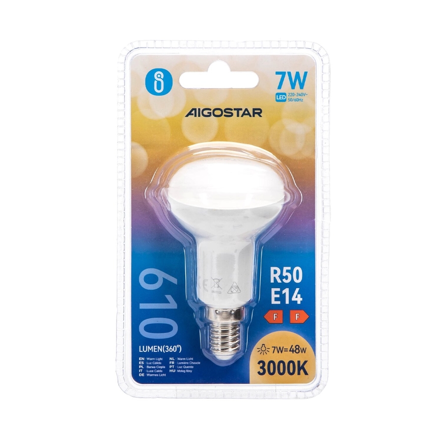 LED Lamp R50 E14/7W/230V 3000K - Aigostar