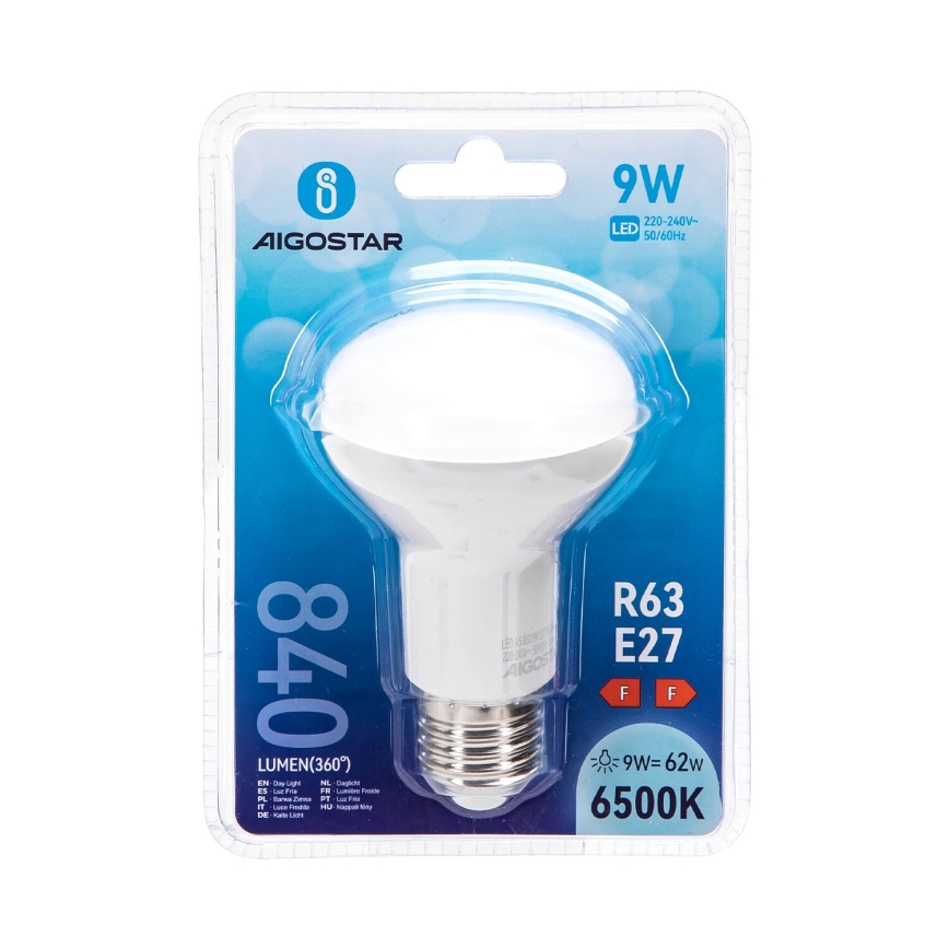 LED Lamp R63 E27/9W/230V 6500K - Aigostar