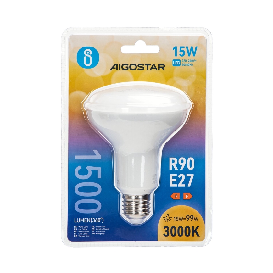 LED Lamp R90 E27/15W/230V 3000K - Aigostar