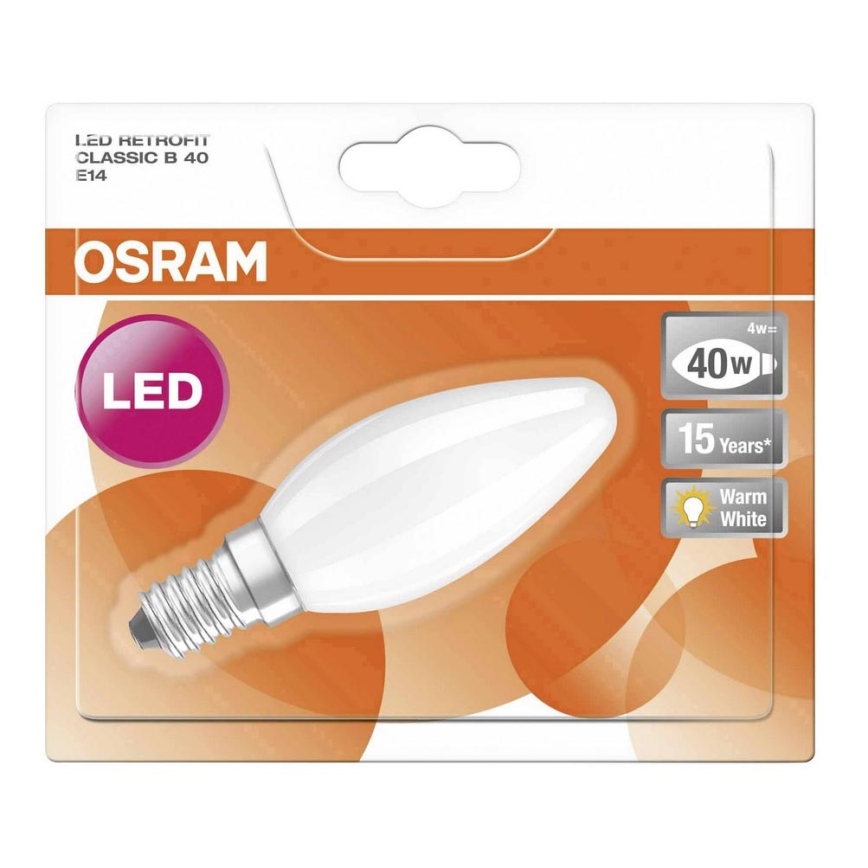 LED Lamp RETROFIT B40 E14/4W/230V 2700K - Osram