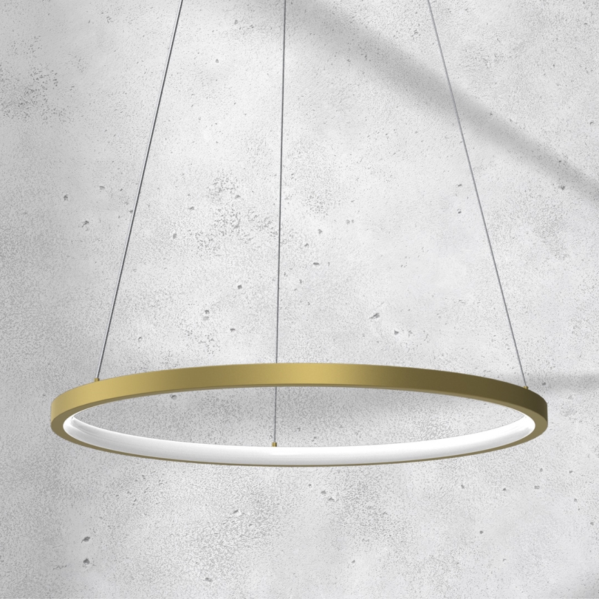 LED-kroonluchter aan kabel ROTONDA LED/27W/230V goud