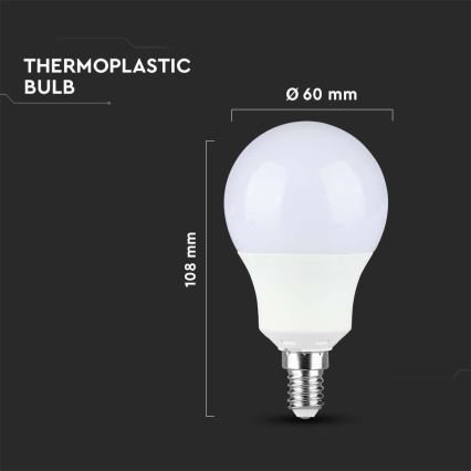 LED Lamp SAMSUNG CHIP A60 E14/8,5W/230V 4000K