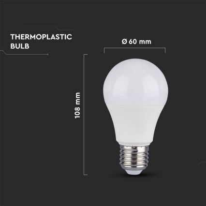 LED Lamp SAMSUNG CHIP A60 E27/8,5W/230V 3000K