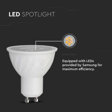 LED Lamp SAMSUNG CHIP GU10/6W/230V 4000K