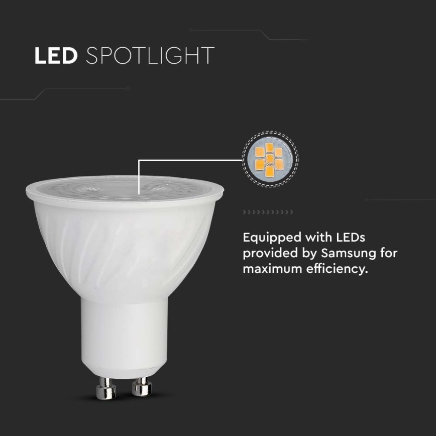 LED Lamp SAMSUNG CHIP GU10/6W/230V 4000K