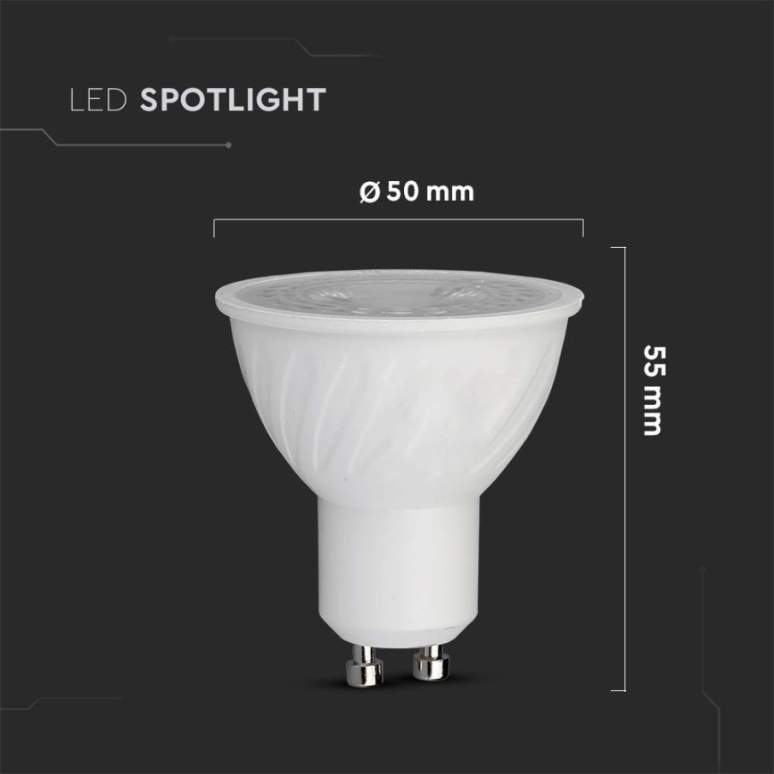 LED Lamp SAMSUNG CHIP GU10/6W/230V 4000K