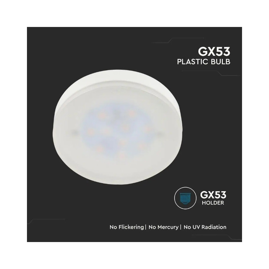 LED Lamp SAMSUNG CHIP GX53/6,4W/230V 6500K