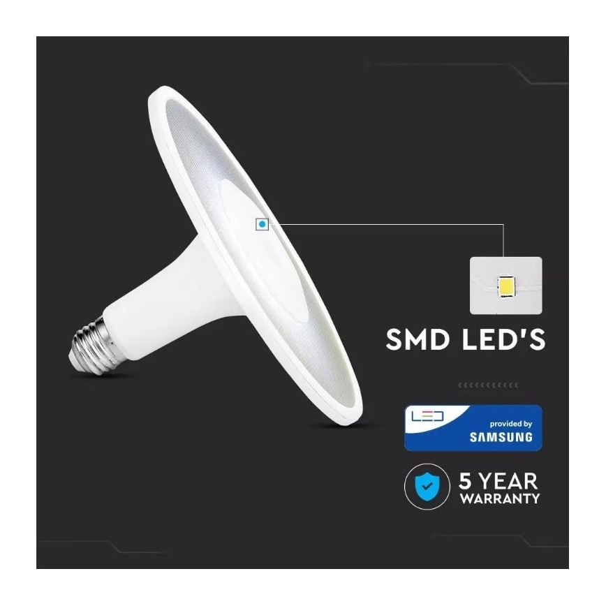 LED Lamp SAMSUNG CHIP UFO E27/18W/230V 4000K