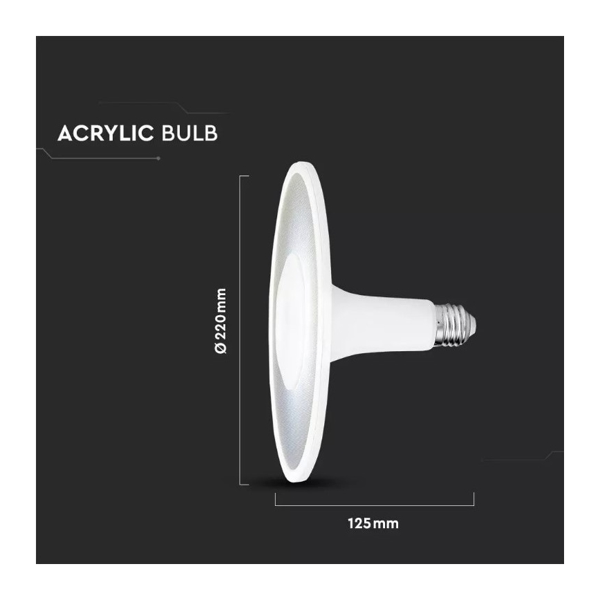 LED Lamp SAMSUNG CHIP UFO E27/18W/230V 4000K