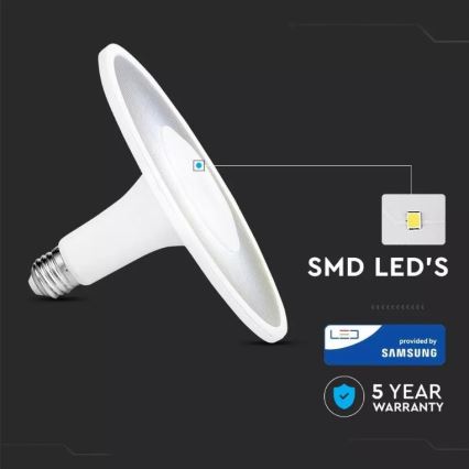 LED Lamp SAMSUNG CHIP UFO E27/18W/230V 6400K