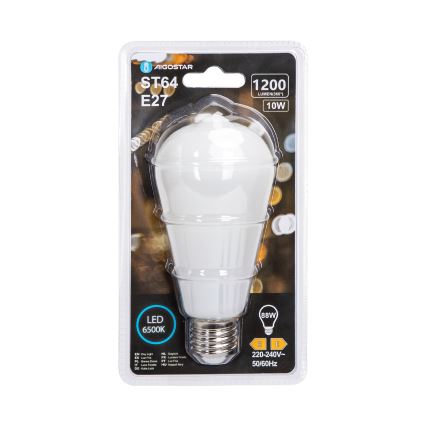 LED-lamp ST64 E27/10W/230V 6500K - Aigostar