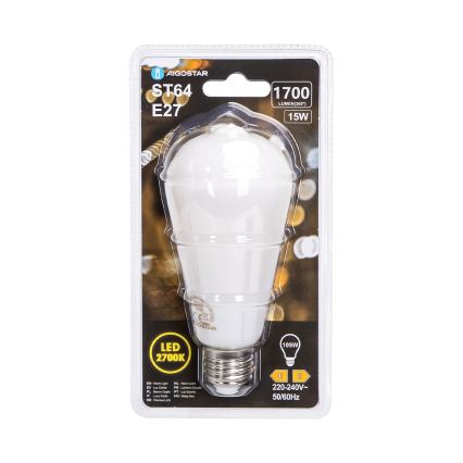 LED-lamp ST64 E27/15W/230V 320° 2700K - Aigostar
