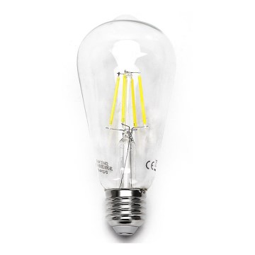 LED lamp ST64 E27/8W/230V 6500K - Aigostar