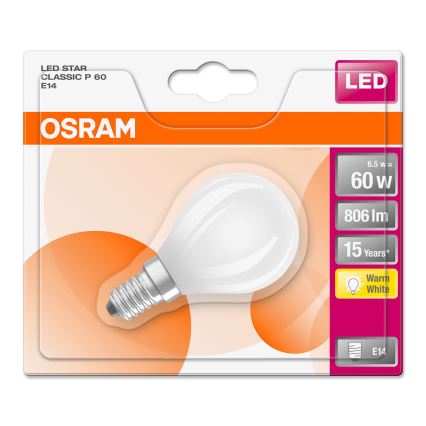 LED Lamp STAR E14/6,5W/230V 2700K - Osram