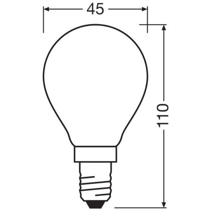 LED Lamp STAR E14/6,5W/230V 2700K - Osram