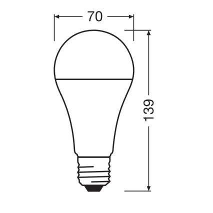 LED-lamp STAR E27/19W/230V 6500K - Osram
