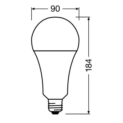 LED Lamp STAR E27/24,9W/230V 2700K - Osram