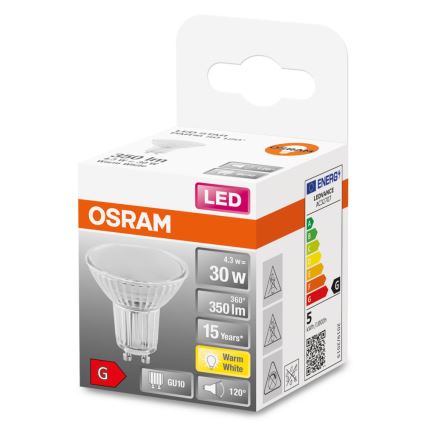 LED Lamp STAR PAR16 GU10/4,3W/230V 2700K 120° - Osram