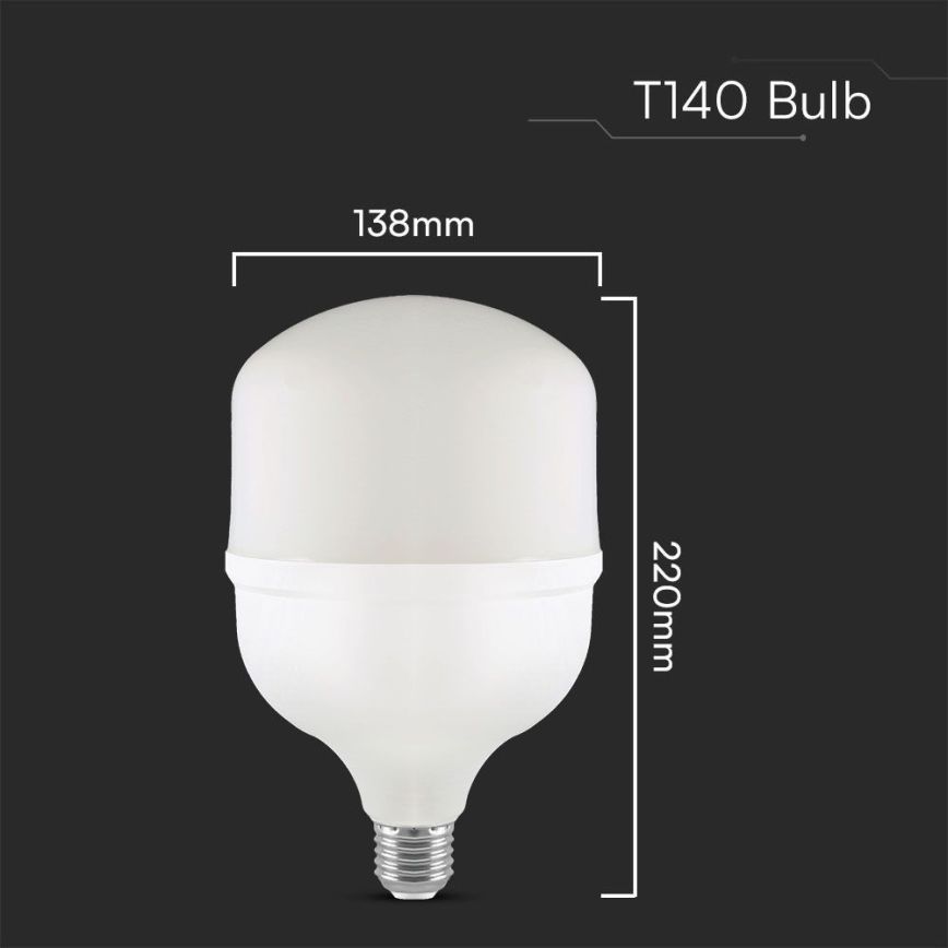 LED-lamp T140 E27/50W/230V 6500K