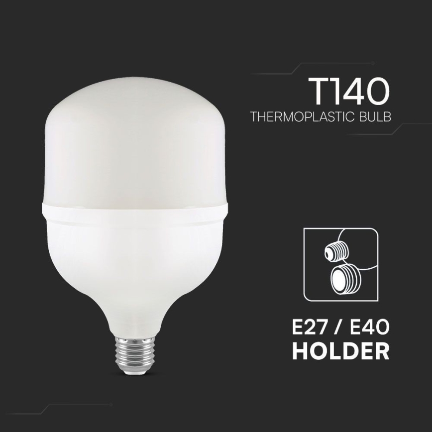 LED Lamp T140 E40 E27/50W/230V 4000K