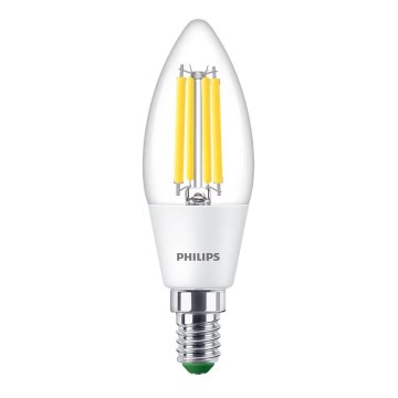 LED-lamp ULTRAEFFICIENT VINTAGE Philips B35 E14/2,3W/230V 4000K