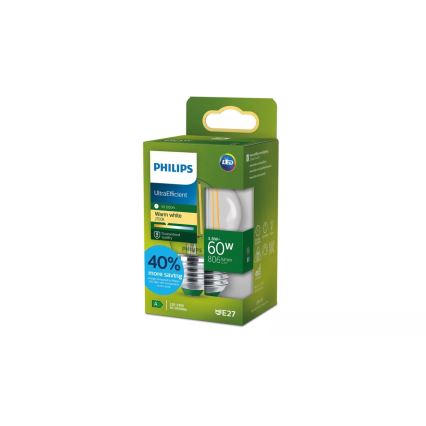 LED-lamp ULTRAEFFICIENT VINTAGE Philips P45 E27/3,8W/230V 2700K