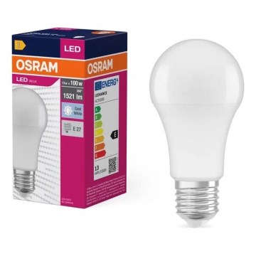 LED Lamp VALUE A100 E27/13W/230V 4000K - Osram