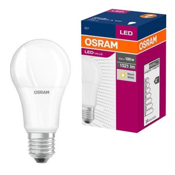 LED Lamp VALUE A60 E27/13W/230V 2700K - Osram
