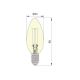 LED Lamp VINTAGE C35 E14/5W/230V 2200K