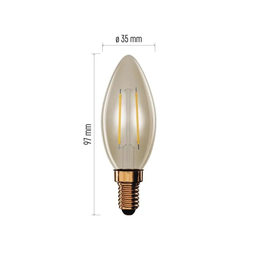 LED Lamp VINTAGE E14/2,5W/230V 2200K