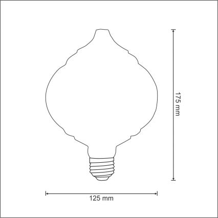 LED Lamp VINTAGE E27/4W/230V 2700K