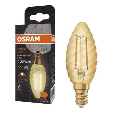 LED-lamp VINTAGE FILAMENT E14/2,5W/230V 2400K - Osram