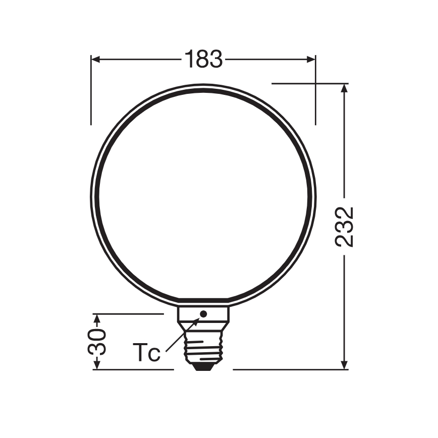 Dimbare LED-filamentlamp VINTAGE FILAMENT E27/4W/230V 1800K - Osram