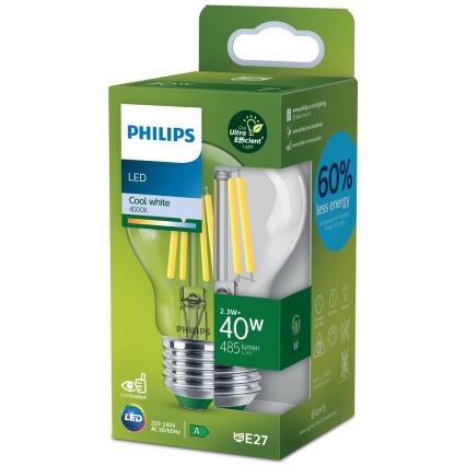 LED Lamp VINTAGE Philips A60 E27/2,3W/230V 4000K