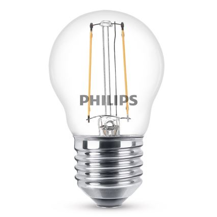 LED Lamp VINTAGE Philips P45 E27/2W/230V 2700K