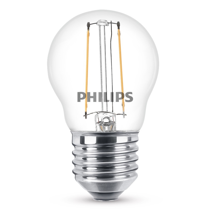 LED Lamp VINTAGE Philips P45 E27/2W/230V 2700K