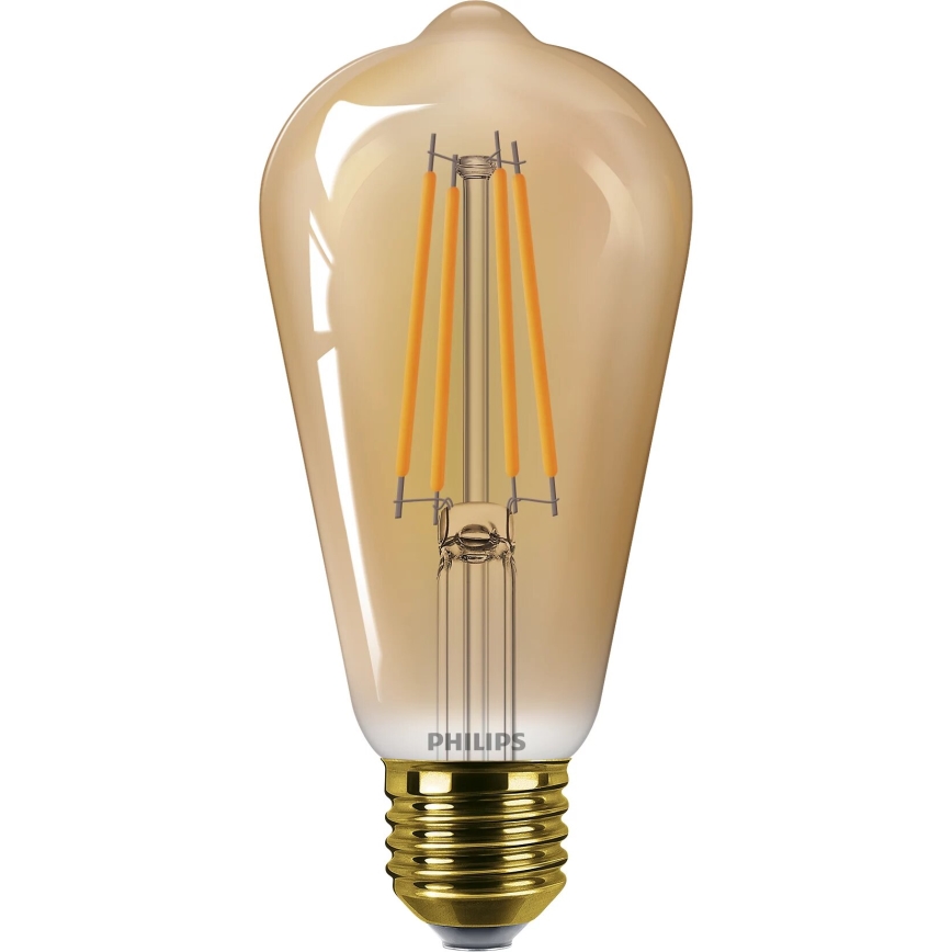 LED Lamp VINTAGE Philips ST64 E27/7W/230V 1800K