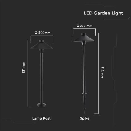 LED Lamp voor Buiten GARDEN LED/7W/230V 3000K IP65