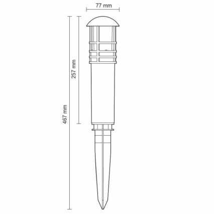 LED Lamp voor Buiten LED/3W/230V 2800K IP65